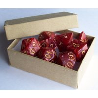 D&d Würfelset Magnete Marmorierter Rubin von RKathrynDesign