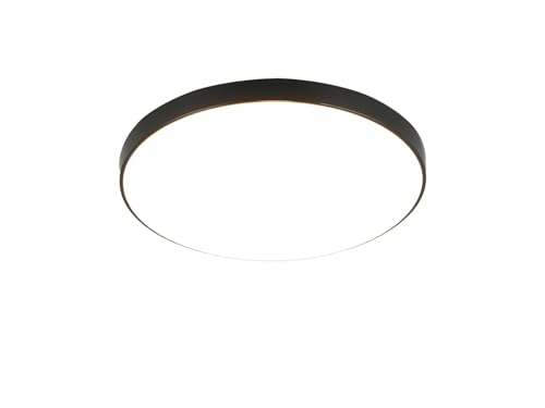 RL LIVE YOUR LIGHT Flache LED Deckenleuchte SPICA in Schwarz, IP44 Badezimmer geeignet, Ø 27cm von RL LIVE YOUR LIGHT