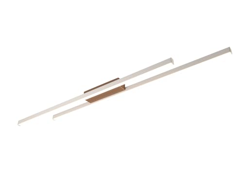 RL LIVE YOUR LIGHT LED Deckenleuchte, ODIO flach in Warm Grey/Coffee, 110cm lang von RL LIVE YOUR LIGHT