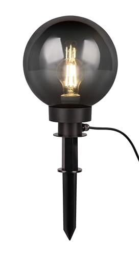 Reality Leuchten Außen Erdspießleuchte Bolo R57042054, Kunststoff Schwarz matt, Schirm Kunststoff rauchfarbig, exkl. 1x E27 Reality Leuchten Außen Erdspießleuchte Bolo R57042054, Kunststoff Schwarz matt, Schirm Kunststoff rauchfarbig, exkl. 1x E27 von RL LIVE YOUR LIGHT