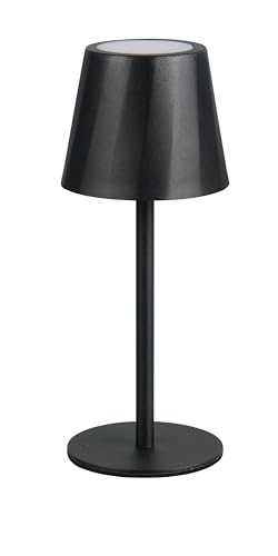 Reality Leuchten LED Akku Außen Tischleuchte Diaz R55961132, Metall Schwarz matt, inkl. 1.6 Watt LED, Lichtfarbe einstellbar, 4-fach Touch von RL LIVE YOUR LIGHT
