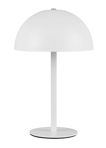 Reality Leuchten LED Akku Tischleuchte Munoz R54891131, Metall Weiß matt, inkl. 1.3 Watt LED, 4-fach Touch von RL LIVE YOUR LIGHT
