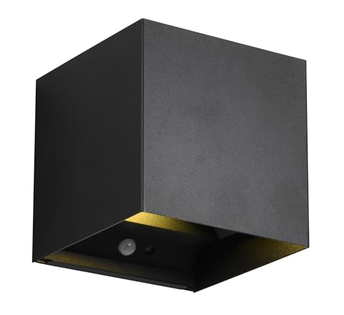 Reality Leuchten LED Akku Wandleuchte Talent R27759132, Metall Schwarz matt, Magnetische Wandhalterung, inkl. 2x 0.5 Watt, Dämmerungssensor, Bewegungsmelder, Up and Down Beleuchtung, USB-C Ladebuchse Reality Leuchten LED Akku Wandleuchte Talent R27759132, Metall Schwarz matt, Magnetische Wandhalterung, inkl. 2x 0.5 Watt, Dämmerungssensor, Bewegungsmelder, Up and Down Beleuchtung, USB-C Ladebuchse von RL LIVE YOUR LIGHT