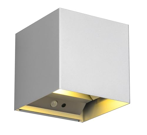 Reality Leuchten LED Akku Wandleuchte Talent R27759187, Metall Titanfarbig, Magnetische Wandhalterung, inkl. 2x 0.5 Watt, Dämmerungssensor, Bewegungsmelder, Up and Down Beleuchtung, USB-C Ladebuchse Reality Leuchten LED Akku Wandleuchte Talent R27759187, Metall Titanfarbig, Magnetische Wandhalterung, inkl. 2x 0.5 Watt, Dämmerungssensor, Bewegungsmelder, Up and Down Beleuchtung, USB-C Ladebuchse von RL LIVE YOUR LIGHT
