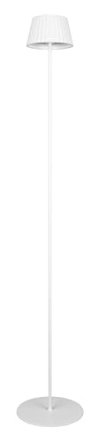 Reality Leuchten LED Außen Akku Stehleuchte Suarez R47706131, Metall Weiß matt, inkl. 1.5 Watt LED, 4-fach Touch von RL LIVE YOUR LIGHT