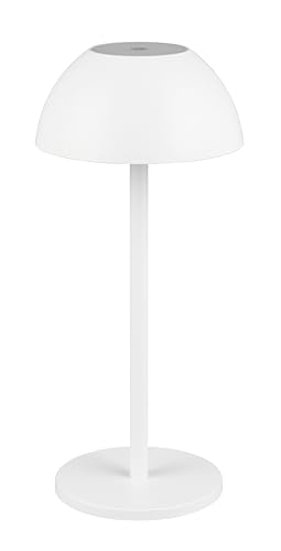 Reality Leuchten LED Außen Akku Tischleuchte Ricardo R54106131, Kunststoff Weiß matt, inkl. 1.7 Watt LED, 4-fach Touch von RL LIVE YOUR LIGHT