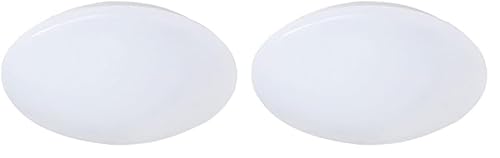 Reality Leuchten LED Deckenleuchte, 12 W, Kunstoff, Durchmesser 27 cm, weiß R62601201 [Energieklasse A+], Schirm weiß, Ø:27cm (Packung mit 2) von RL LIVE YOUR LIGHT