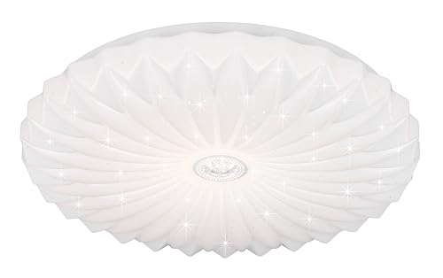 Reality Leuchten LED Deckenleuchte Ataris R64791101, Schirm Kunststoff Weiß, inkl. 18 Watt LED, Fernbedienung, Dimmer, Lichtfarbe einstellbar, Nachtlicht, Starlight Effekt Reality Leuchten LED Deckenleuchte Ataris R64791101, Schirm Kunststoff Weiß, inkl. 18 Watt LED, Fernbedienung, Dimmer, Lichtfarbe einstellbar, Nachtlicht, Starlight Effekt von RL LIVE YOUR LIGHT