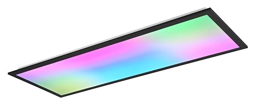 Reality Leuchten LED Deckenleuchte Beta R67668032, Metall Schwarz matt, inkl. 31 Watt LED RGB, Dynamic Light, Fernbedienung von RL LIVE YOUR LIGHT