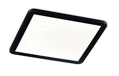 Reality Leuchten LED Deckenleuchte Camillus R62932032, Kunststoff schwarz matt, Acryl weiß, inkl. 24 Watt LED von RL LIVE YOUR LIGHT