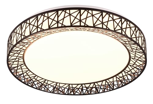 Reality Leuchten LED Deckenleuchte Cluster R67321102, Kunststoff Schwarz, inkl. 40 Watt LED, Fernbedienung, Switch Dimmer von RL LIVE YOUR LIGHT