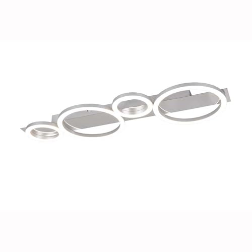 Reality Leuchten LED Deckenleuchte Lumos R64821106, Metall Chrom u. titanfarbig, inkl. 26.5 Watt LED von RL LIVE YOUR LIGHT