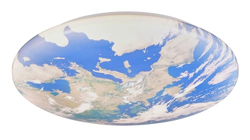 Reality Leuchten LED Deckenleuchte Terra R67471100, Kunststoff mit Erde-Motiv, inkl. 15 Watt LED, IP44 Reality Leuchten LED Deckenleuchte Terra R67471100, Kunststoff mit Erde-Motiv, inkl. 15 Watt LED, IP44 von RL LIVE YOUR LIGHT