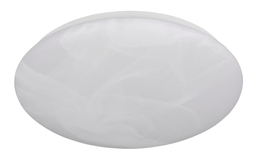 Reality Leuchten LED Deckenleuchte Umbria R64631101, Metall Weiß matt, Schirm Kunststoff alabasterfarbig, inkl. 9 Watt LED von RL LIVE YOUR LIGHT