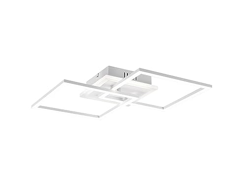 Reality Leuchten LED Deckenleuchte Venida R62793431, Metall Weiß matt, inkl. 25 Watt LED, Switch Dimmer von RL LIVE YOUR LIGHT