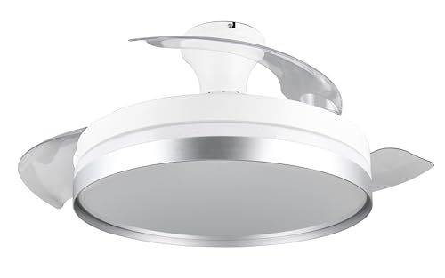 Reality Leuchten LED Deckenventilator mit Beleuchtung Lindberg R67382187, Kunststoff Weiß matt, 6 Geschwindigkeiten, Sommer- Winterbetrieb, Fernbedienung, Dimmer, Timer, Nachtlicht, Lichtfarbe Reality Leuchten LED Deckenventilator mit Beleuchtung Lindberg R67382187, Kunststoff Weiß matt, 6 Geschwindigkeiten, Sommer- Winterbetrieb, Fernbedienung, Dimmer, Timer, Nachtlicht, Lichtfarbe von RL LIVE YOUR LIGHT