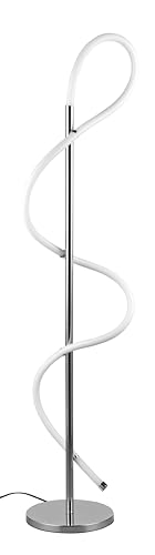 Reality Leuchten LED Stehleuchte Argos R42361106, Metall Chrom Kunststoff Weiß, inkl. 28 Watt LED, Switch Dimmer Reality Leuchten LED Stehleuchte Argos R42361106, Metall Chrom Kunststoff Weiß, inkl. 28 Watt LED, Switch Dimmer von RL LIVE YOUR LIGHT