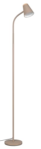 Reality Leuchten LED Stehleuchte Pongo R45831143, Kunststoff Warm beige, Holznachbildung, inkl. 4.5 Watt LED, Flexarm von RL LIVE YOUR LIGHT