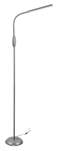 Reality Leuchten LED Stehleuchte Toro R47641111, Kunststoff Grau, inkl. 5 Watt LED, Touch Dimmer, Lichtfarbe wechselbar, Flexarm Reality Leuchten LED Stehleuchte Toro R47641111, Kunststoff Grau, inkl. 5 Watt LED, Touch Dimmer, Lichtfarbe wechselbar, Flexarm von RL LIVE YOUR LIGHT