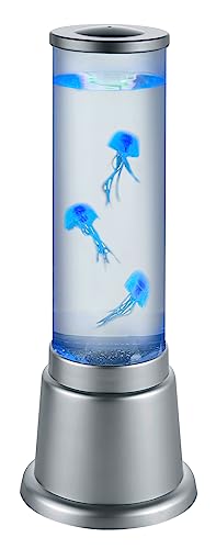 Reality Leuchten LED Tisch Wassersäule Jelly R50701187, Kunststoff titanfarbig, inkl. 6 Watt LED, Farbwechsel von RL LIVE YOUR LIGHT