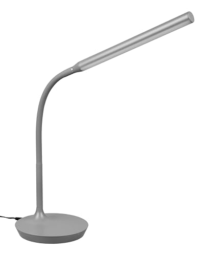 Reality Leuchten LED Tischleuchte Toro R57641111, Kunststoff Grau, inkl. 5 Watt LED, Touch Dimmer, Lichtfarbe wechselbar, Flexarm von RL LIVE YOUR LIGHT