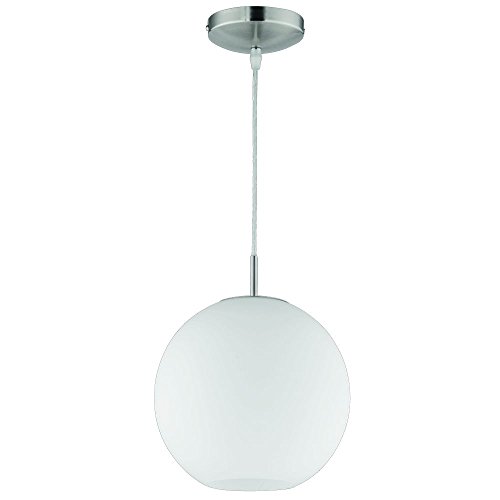 Reality Leuchten Pendelleuchte Pendellampe in nickel matt, Glas opal weiß, 1x E27 maximal 60 W ohne Leuchtmittel, Durchmesser 25 cm, Abhängung maximal 150 cm R30152507 Reality Leuchten Pendelleuchte Pendellampe in nickel matt, Glas opal weiß, 1x E27 maximal 60 W ohne Leuchtmittel, Durchmesser 25 cm, Abhängung maximal 150 cm R30152507 von RL LIVE YOUR LIGHT