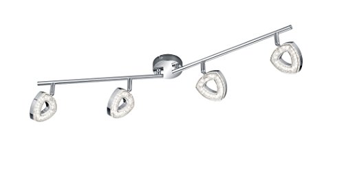 Reality Leuchten R82134106 Tours A+, Wandleuchte, Metall, 4.5 W, Integriert, chrom, 9.0 x 80.0 x 14.0 cm von RL LIVE YOUR LIGHT