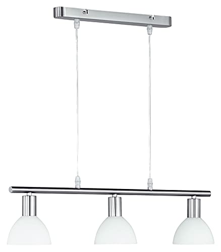 Reality Leuchten RL LIVE YOUR LIGHT E Pendelleuchte Nickel E14 opal, weiß R335110307 von RL LIVE YOUR LIGHT