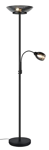 Reality Leuchten Stehleuchte Gerry R40063132, Metall Schwarz matt, Glas chrom bedampft, exkl. 2x E27 & 1x E14 Reality Leuchten Stehleuchte Gerry R40063132, Metall Schwarz matt, Glas chrom bedampft, exkl. 2x E27 & 1x E14 von RL LIVE YOUR LIGHT