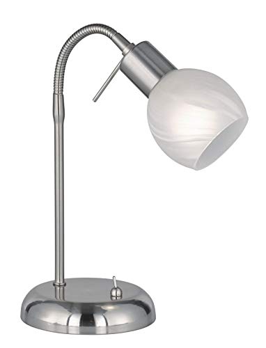 Reality Leuchten Tischleuchte Antibes R50171007, Metall, Nickel matt von RL LIVE YOUR LIGHT