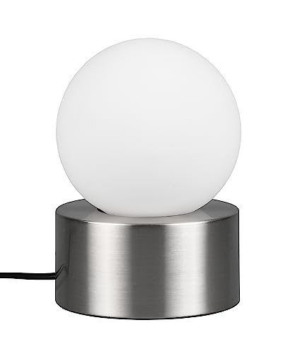 Reality Leuchten Tischleuchte Countess R59051007, Metall Nickel, Glas weiß, exkl. 1x E14, On/OFF Touch Reality Leuchten Tischleuchte Countess R59051007, Metall Nickel, Glas weiß, exkl. 1x E14, On/OFF Touch von RL LIVE YOUR LIGHT