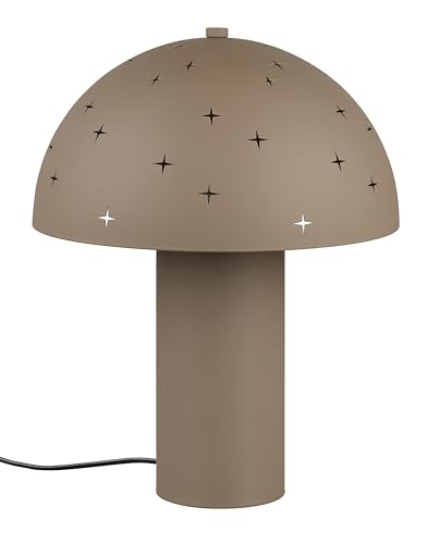 Reality Leuchten Tischleuchte Seta R51361041, Metall Taupe, exkl. 1x E14 von RL LIVE YOUR LIGHT