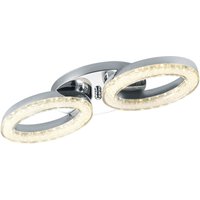 RL - 14 Watt led Decken Lampe Esszimmer Chrom Strahler Ringe Leuchte Reality Leuchten R62252100 von RL