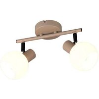 Deckenleuchte Wandlampe Flurleuchte warm beige Metall E14 2-flammig L 25 cm Deckenleuchte Wandlampe Flurleuchte warm beige Metall E14 2-flammig L 25 cm von RL