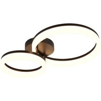 LED Deckenleuchte Deckenlampe Wohnzimmerlampe schwarz modern B 51 cm von RL