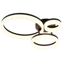 LED Deckenleuchte Deckenlampe Wohnzimmerlampe schwarz modern B 51 cm von RL