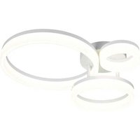 LED Deckenleuchte Deckenlampe Wohnzimmerlampe weiß modern B 51 cm von RL