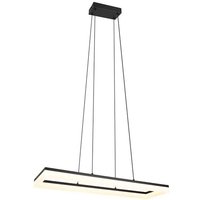 LED Pendelleuchte Wohnzimmerlampe Hängelampe schwarz SMD 27W B 70 cm von RL