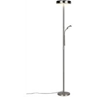 LED Stehlampe Standleuchte Bürolampe Nickel matt dimmbar Fernbedienung H 183 cm LED Stehlampe Standleuchte Bürolampe Nickel matt dimmbar Fernbedienung H 183 cm von RL