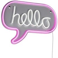 LED Wandleuchte Wandlampe Flurleuchte Acryl Transparent Sprechblase Hello L 43 cm LED Wandleuchte Wandlampe Flurleuchte Acryl Transparent Sprechblase Hello L 43 cm von RL