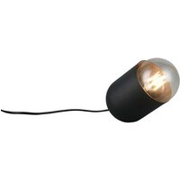 Tischlampe Nachttischleuchte Beistellleuchte E27 schwarz Schlafzimmer H 14 cm von RL
