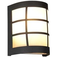 Wandleuchte Wandlampe Flurleuchte Edelstahl schwarz Gitter H 16,5 cm Wandleuchte Wandlampe Flurleuchte Edelstahl schwarz Gitter H 16,5 cm von RL