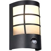 Wandleuchte Wandlampe Flurleuchte Edelstahl schwarz Sensor Gitter H 20 cm von RL