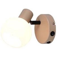 Wandleuchte Wandlampe Flurleuchte warm beige Metall E14 1-flammig L 17,5 cm Wandleuchte Wandlampe Flurleuchte warm beige Metall E14 1-flammig L 17,5 cm von RL