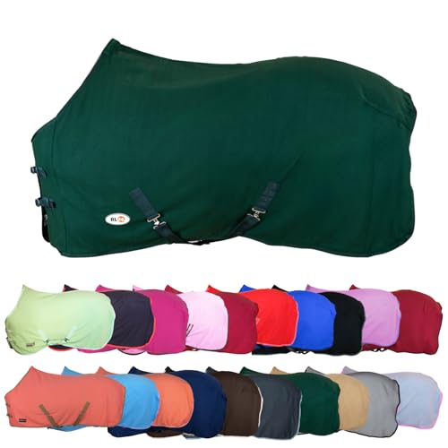 RL24 - Abschwitzdecke mit Kreuzgurt BASICLINE dunkelgrün 165cm von RL24