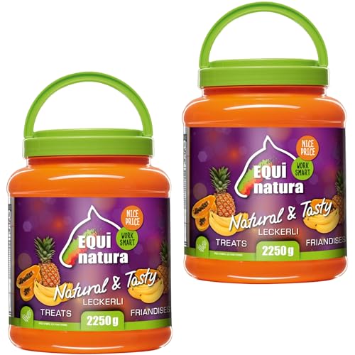 RL24 Equinatura - Naturkost Leckerli Banane-Ananas-Papaya | Pferdeleckerlis | Knackige Belohnung | 2 x 2250g (2er Set) von RL24