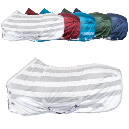 RL24 - Fliegendecke für Pferde Basicline | effektiver Schutz vor Insekten | Ekzemerdecke mit Verstellbarer Kreuzbegurtung | atmungsaktiv & strapazierfähig | Pferdedecke in Silber | 155cm RL24 - Fliegendecke für Pferde Basicline | effektiver Schutz vor Insekten | Ekzemerdecke mit Verstellbarer Kreuzbegurtung | atmungsaktiv & strapazierfähig | Pferdedecke in Silber | 155cm von RL24