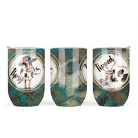 Tipsy Kuh Lustiger Weinbecher, Isoliertes Metallweinglas Mit Deckel, Reiseweinbecher, Spitzte Stemless Weinglas von RLDHomeEdition