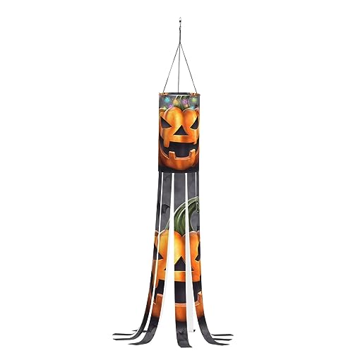 Halloween Kürbis Halloween Geist Windsäcke Hängende Dekoration 40 In Ghost Windsack Flagge Halloween Themed Urlaub Windsack für Vorgarten Terrasse Rasen Garten Party Halloween Kürbis Halloween Geist Windsäcke Hängende Dekoration 40 In Ghost Windsack Flagge Halloween Themed Urlaub Windsack für Vorgarten Terrasse Rasen Garten Party von RLDOBOFE