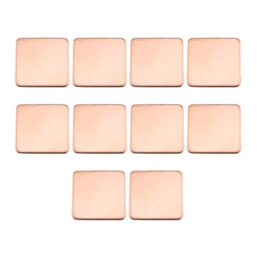 RLECS 10 Stück IC-Chipsatz/GPU/CPU-Thermo-Kupfer-Abstandshalter, 20 x 20 x 1,2 mm, Wärmeleiterplatte, geeignet für Notebook- und Speichermodule von RLECS